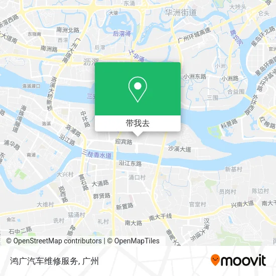 鸿广汽车维修服务地图