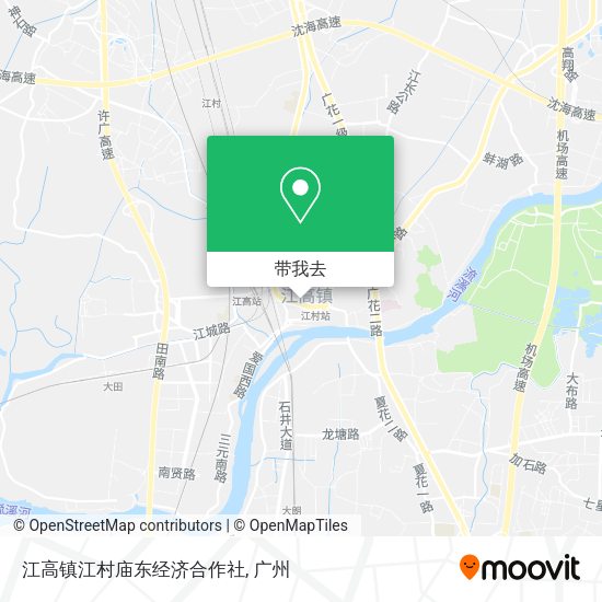 江高镇江村庙东经济合作社地图