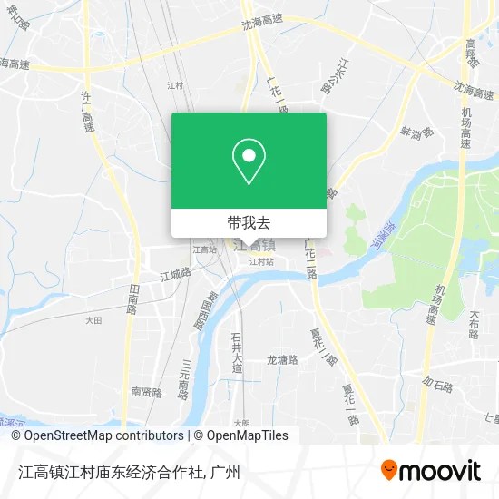 江高镇江村庙东经济合作社地图