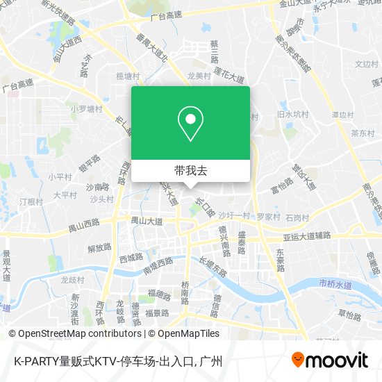 K-PARTY量贩式KTV-停车场-出入口地图