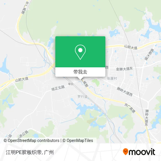 江明PE胶板织带地图