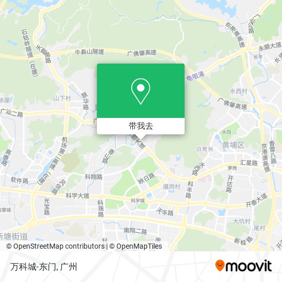 万科城-东门地图