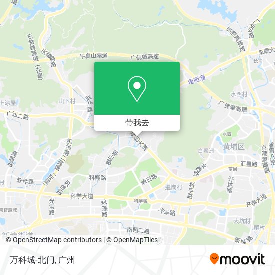 万科城-北门地图