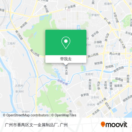 广州市番禺区文一金属制品厂地图
