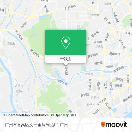 广州市番禺区文一金属制品厂地图