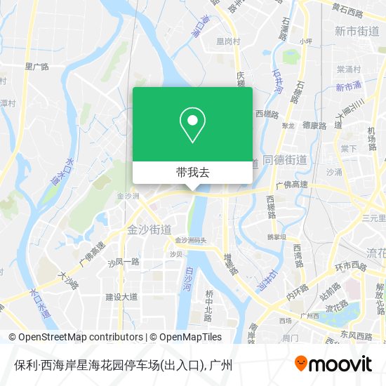 保利·西海岸星海花园停车场(出入口)地图