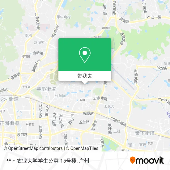 华南农业大学学生公寓-15号楼地图