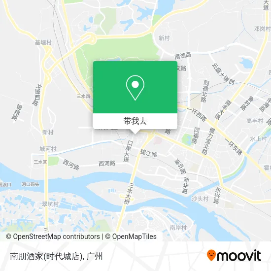 南朋酒家(时代城店)地图
