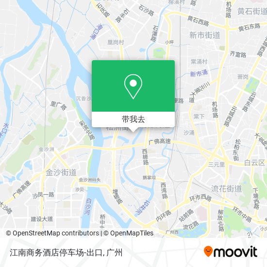 江南商务酒店停车场-出口地图