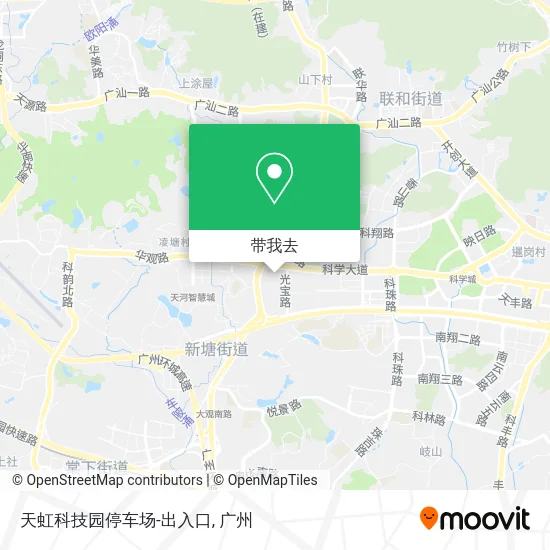 天虹科技园停车场-出入口地图
