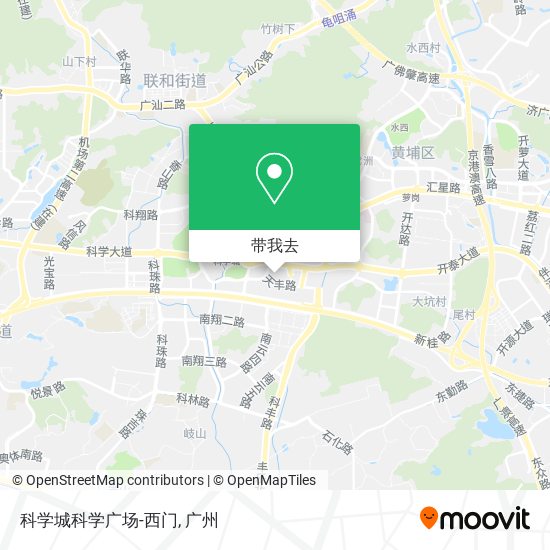 科学城科学广场-西门地图
