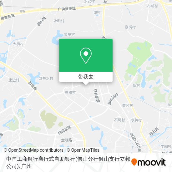 中国工商银行离行式自助银行(佛山分行狮山支行立邦公司)地图