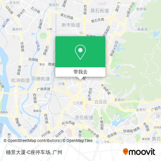 穗景大厦-C座停车场地图