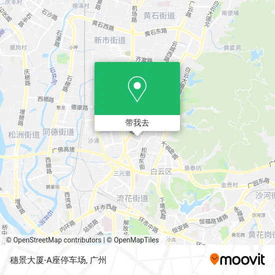 穗景大厦-A座停车场地图