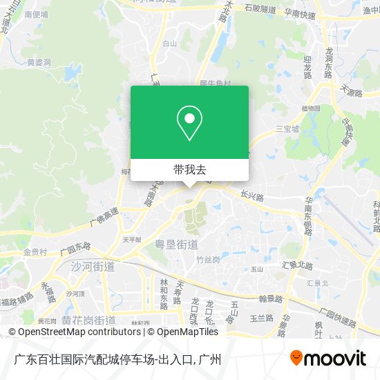 广东百壮国际汽配城停车场-出入口地图