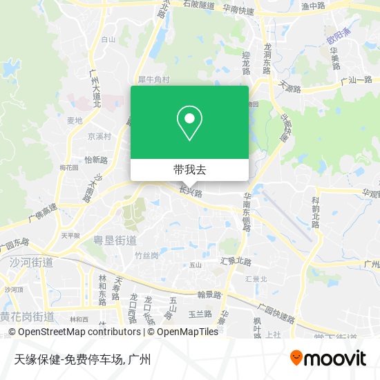 天缘保健-免费停车场地图
