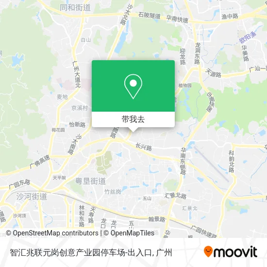 智汇兆联元岗创意产业园停车场-出入口地图