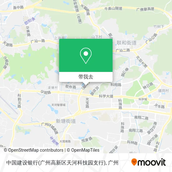 中国建设银行(广州高新区天河科技园支行)地图