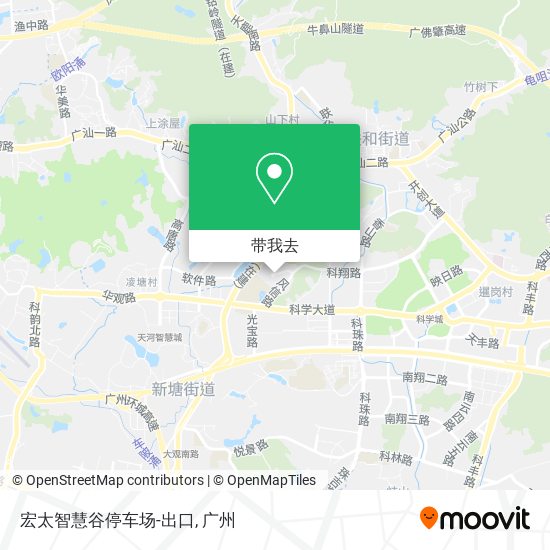宏太智慧谷停车场-出口地图
