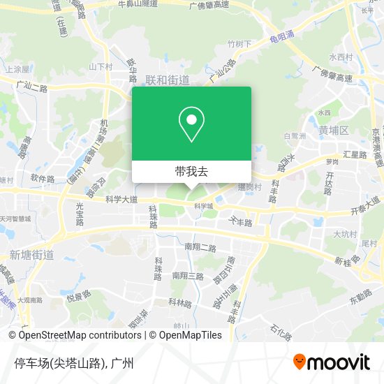 停车场(尖塔山路)地图