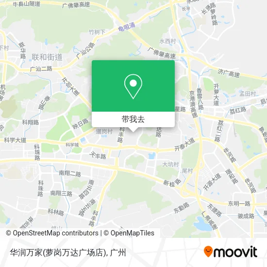 华润万家(萝岗万达广场店)地图