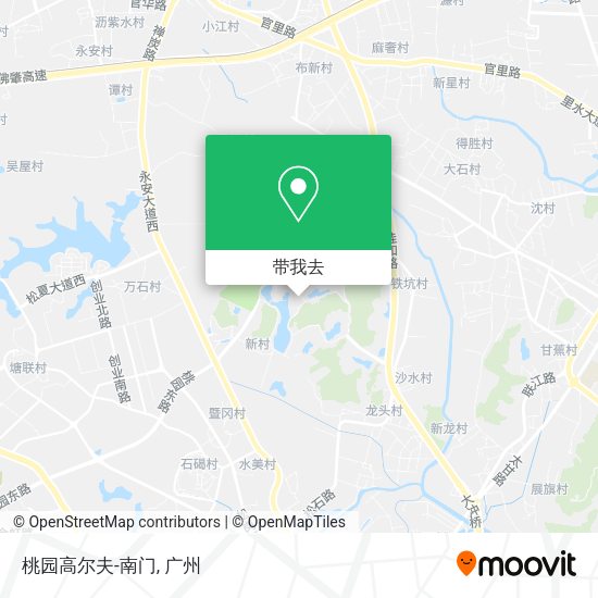 桃园高尔夫-南门地图