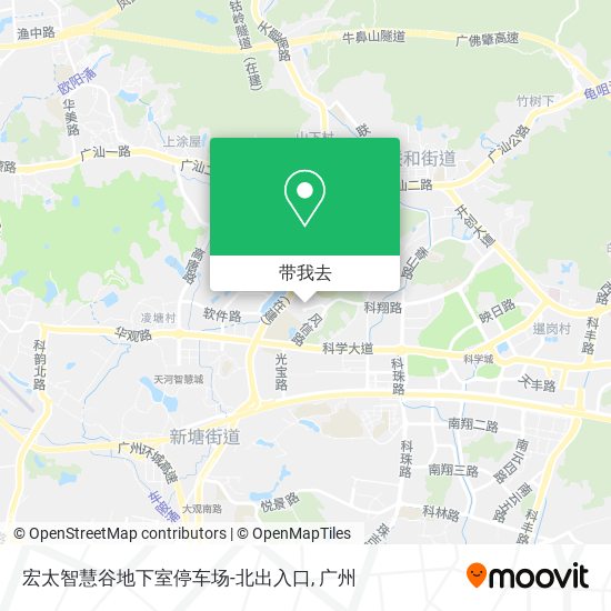 宏太智慧谷地下室停车场-北出入口地图