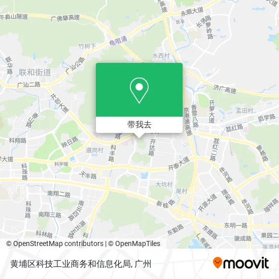 黄埔区科技工业商务和信息化局地图