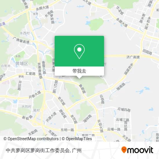 中共萝岗区萝岗街工作委员会地图