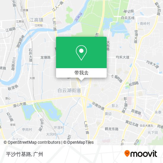 平沙竹基路地图