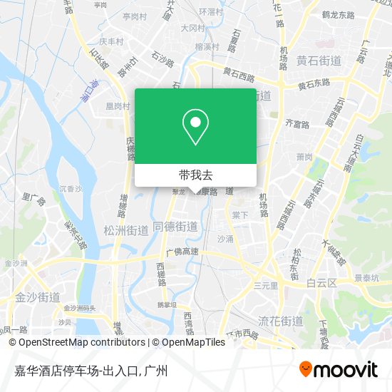 嘉华酒店停车场-出入口地图