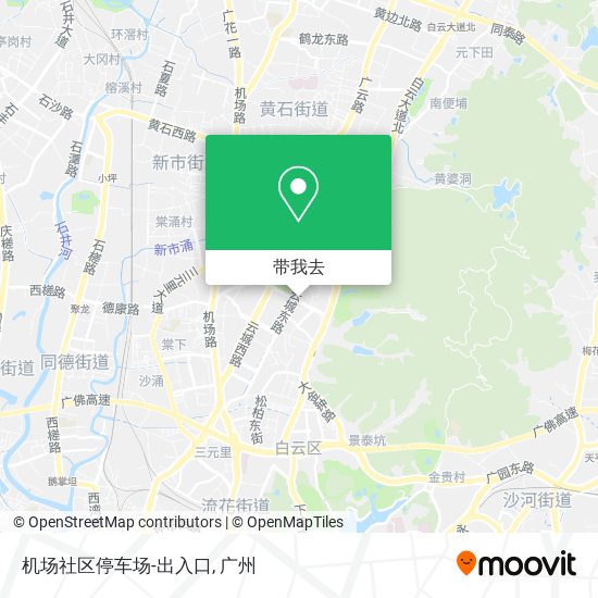 机场社区停车场-出入口地图