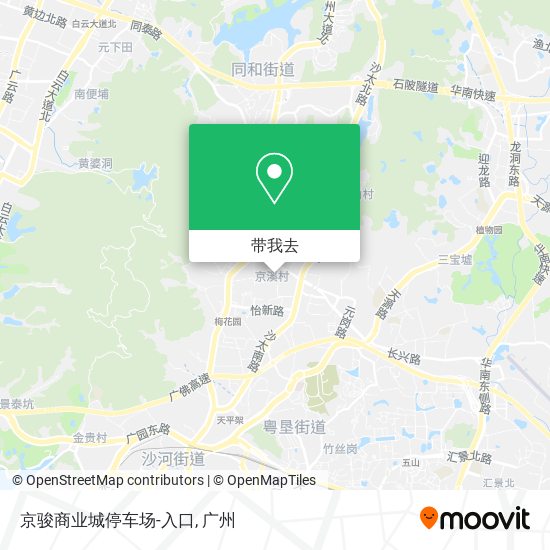 京骏商业城停车场-入口地图