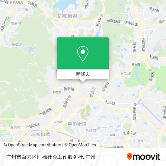 广州市白云区恒福社会工作服务社地图