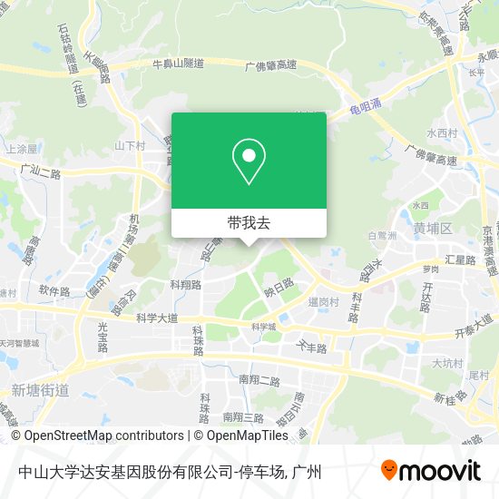 中山大学达安基因股份有限公司-停车场地图