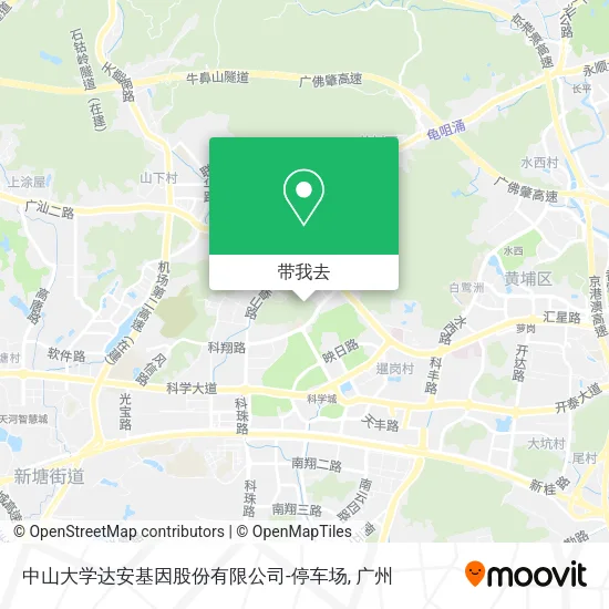 中山大学达安基因股份有限公司-停车场地图