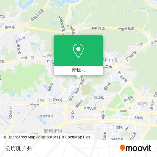 公坑顶地图