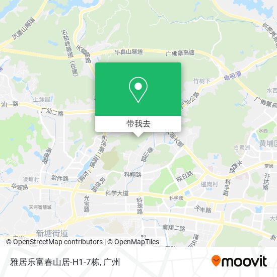 雅居乐富春山居-H1-7栋地图