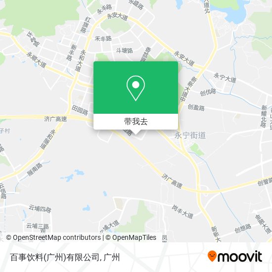 百事饮料(广州)有限公司地图
