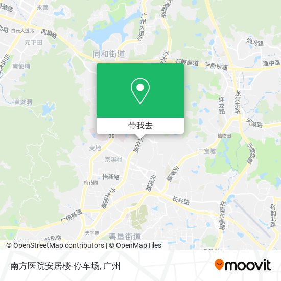南方医院安居楼-停车场地图