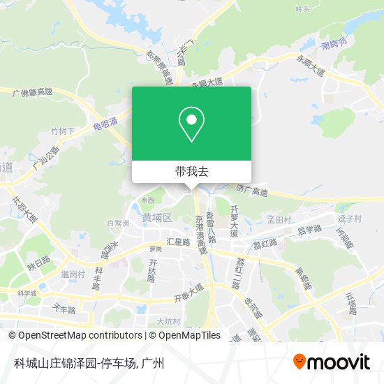 科城山庄锦泽园-停车场地图