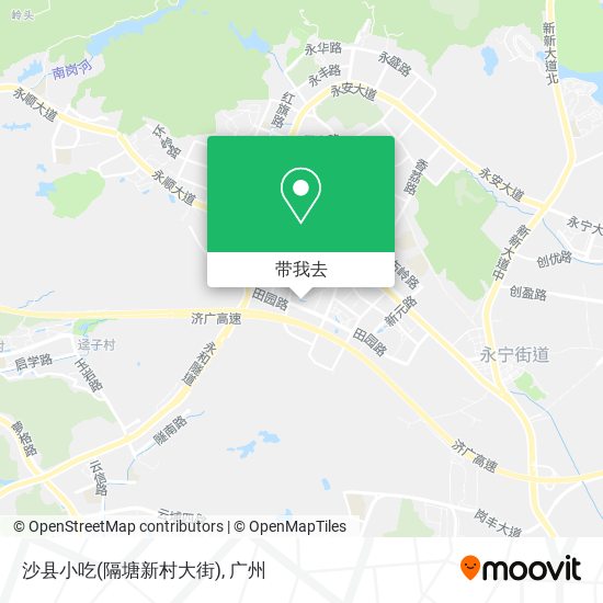 沙县小吃(隔塘新村大街)地图