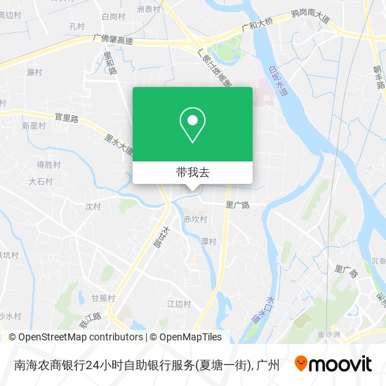 南海农商银行24小时自助银行服务(夏塘一街)地图