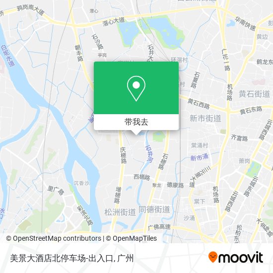 美景大酒店北停车场-出入口地图