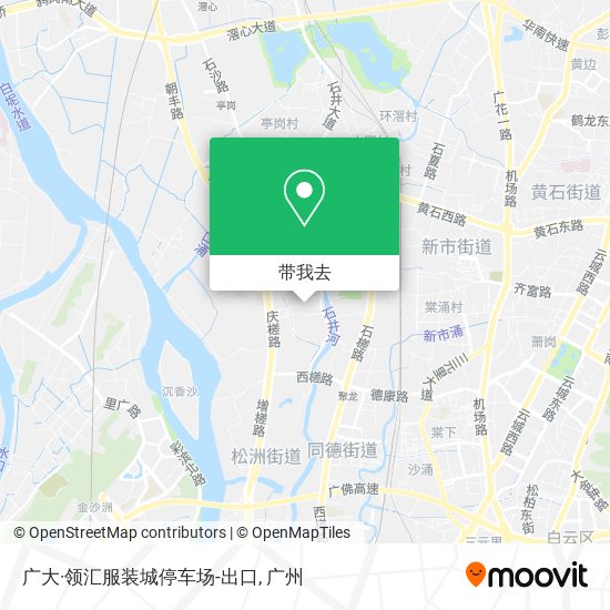 广大·领汇服装城停车场-出口地图