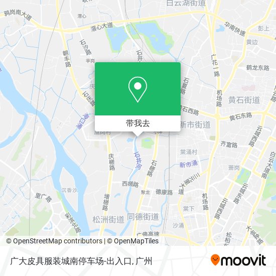 广大皮具服装城南停车场-出入口地图