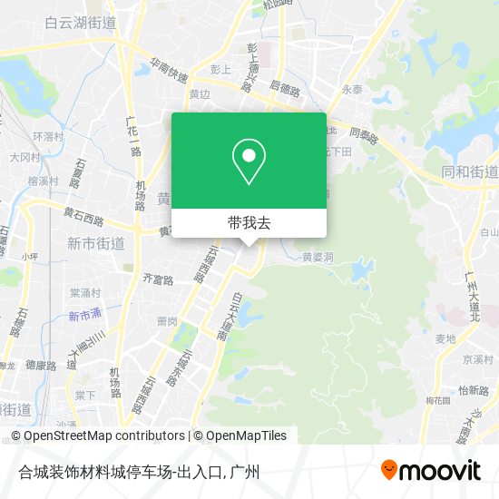 合城装饰材料城停车场-出入口地图
