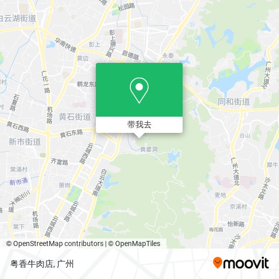 粤香牛肉店地图