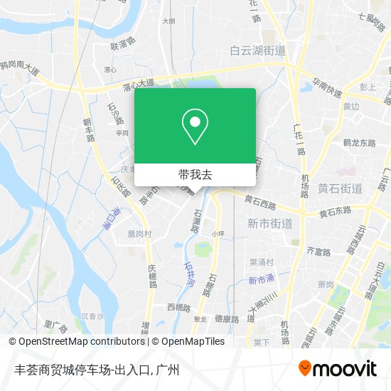 丰荟商贸城停车场-出入口地图