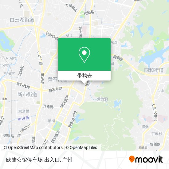 欧陆公馆停车场-出入口地图